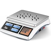 Bonvoisin Counting Scale 30kg/66lb x 0.1g Digital Inventory Industrial Scale with Battery for Small Parts Tickets Pieces