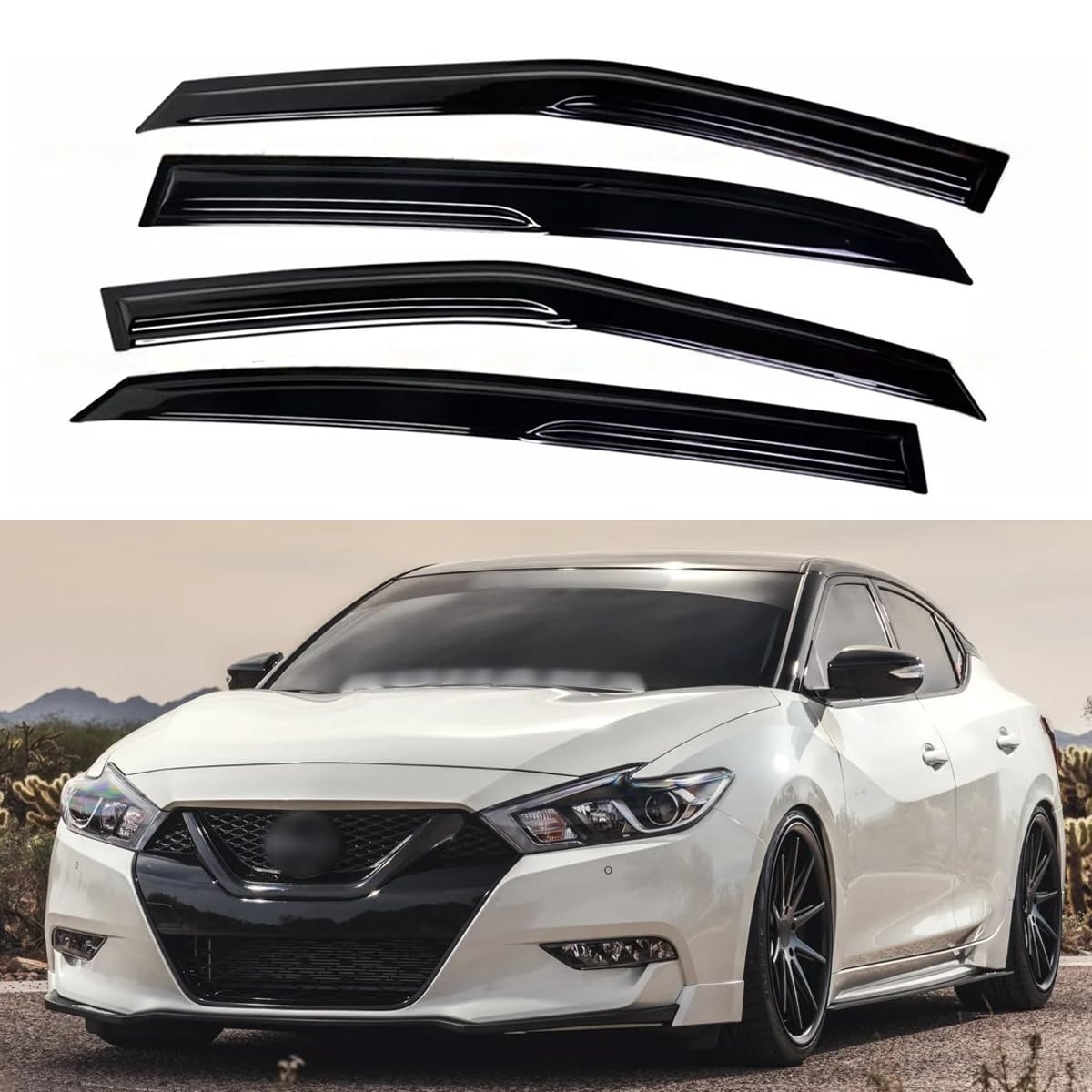 AceRide Window Visors Compatible with Nissan Maxima