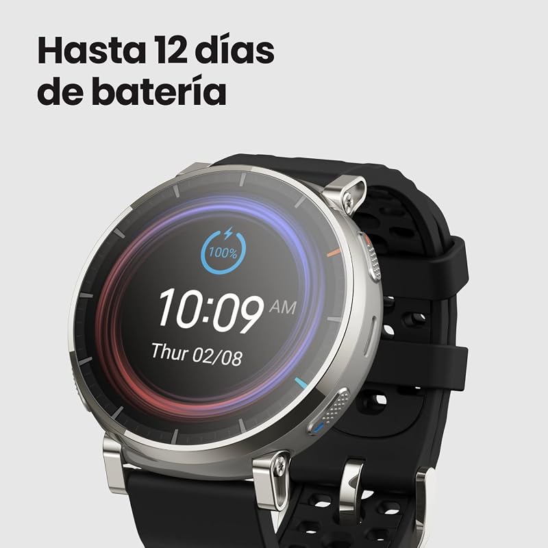 Relógio inteligente GPS Premium Active 3, 45mm, ecrã AMOLED de 1,32" safira, bateria de 12 dias, 4 GB de armazenamento, NFC, mapas offline, 170+ desportivos, smartwatch para iPhone Android