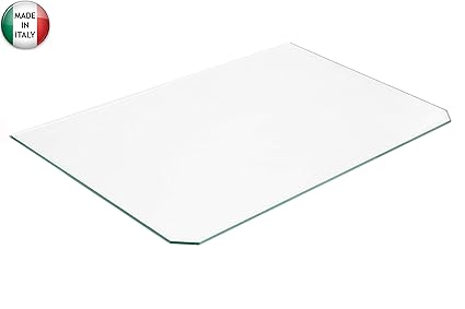 Einlegeboden / Glasplatte für Kühlschrank 466 x 295 mm, hergestellt in Italien, universell UNICA durchsichtig