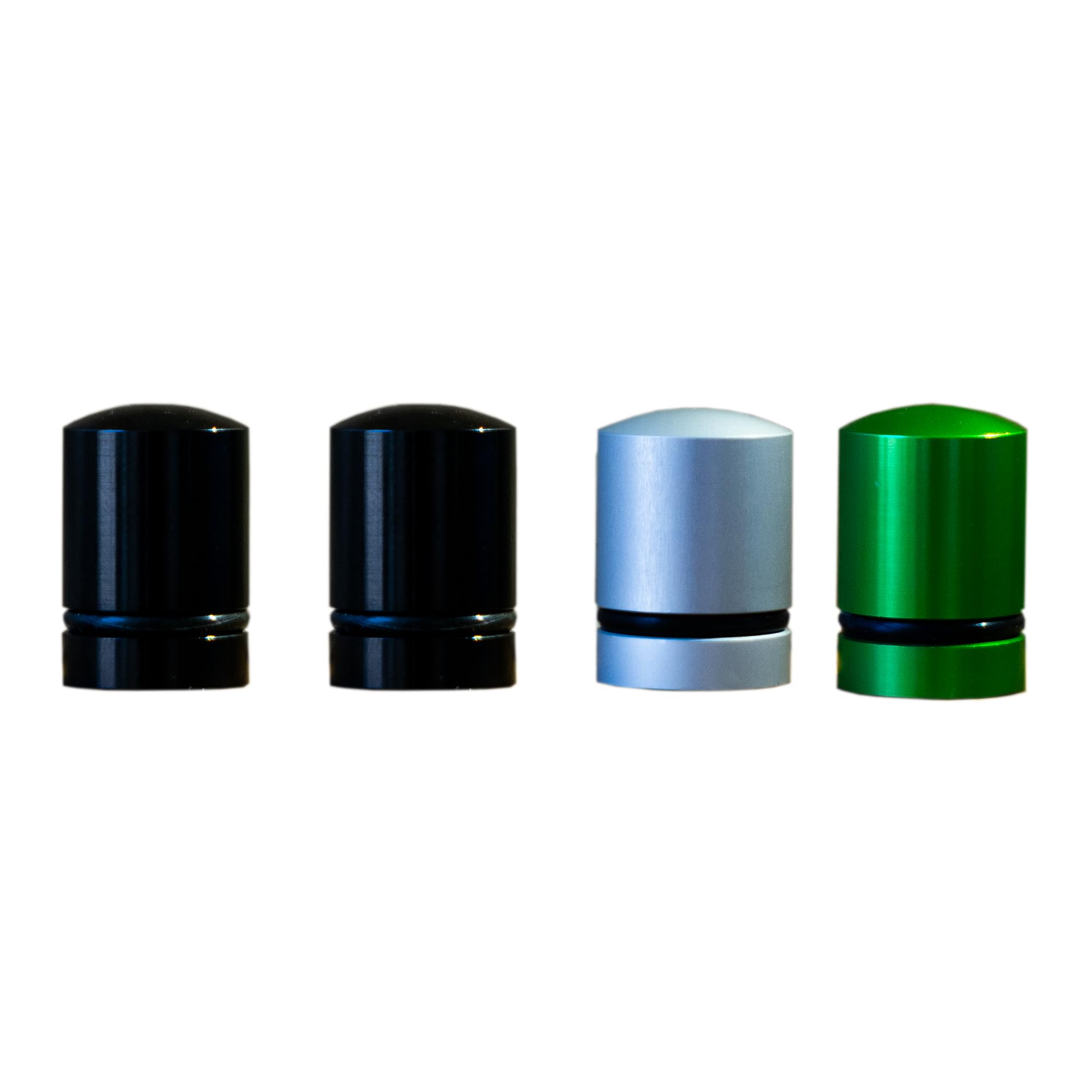 Photo 1 of Flying Horse Workshop Geocache Nano Container & Log Roll (Nano Container Only (No Log Roll) (2 Black, 1 Silver, 1 Green))