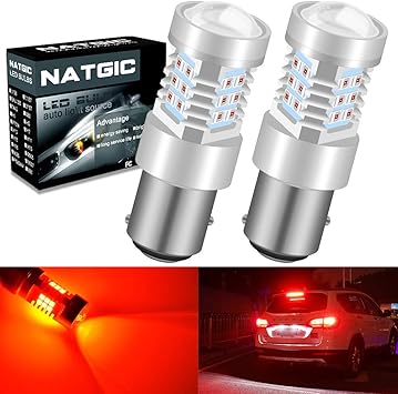 JDM ASTAR 2x 1157 BAY15D Red Bright PX SMD LED Brake Tail Turn Signal Light Bulb