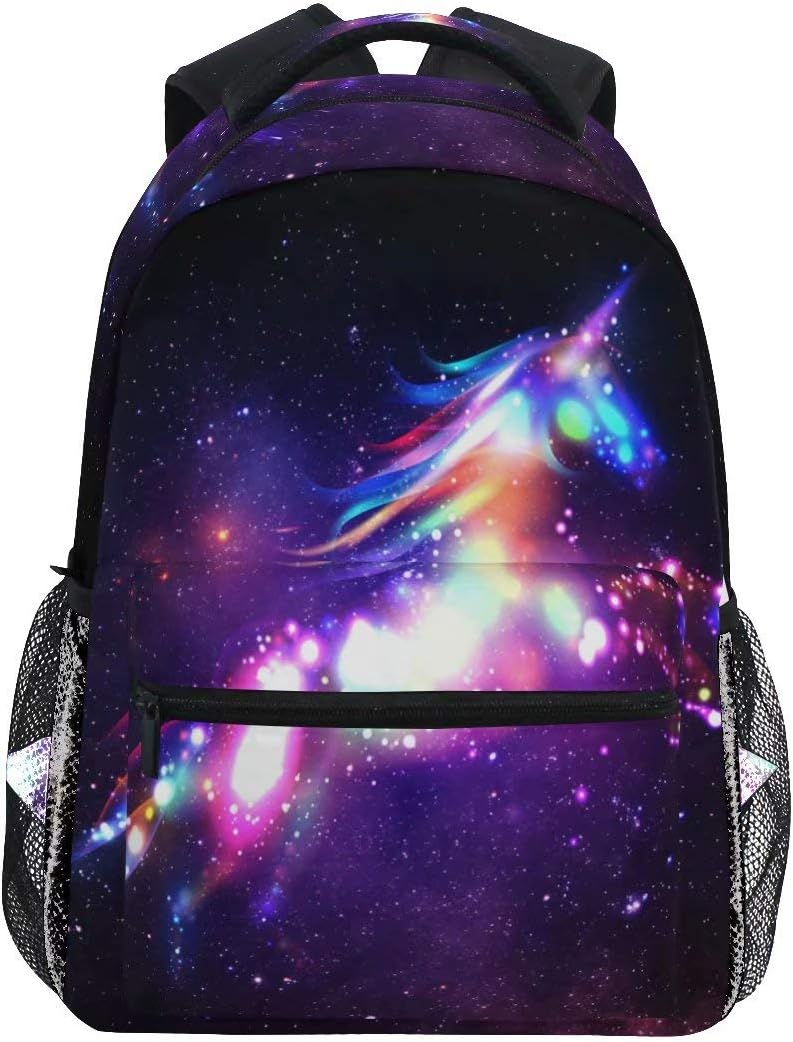ALAZA Unicorn Backpack Girls School Bag Galaxy Magic Laptop Bookbags Canvas Rucksack, D008, Original
