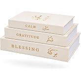 Islamic Decor Storage Book Set of 3 - Eid Decorations for Home, Thoughtful Islamic Gifts for Women, Great for Muslim home decor, Eid Mubarak Decorations, Ideal for Ramadan Gifts, Eid Gifts