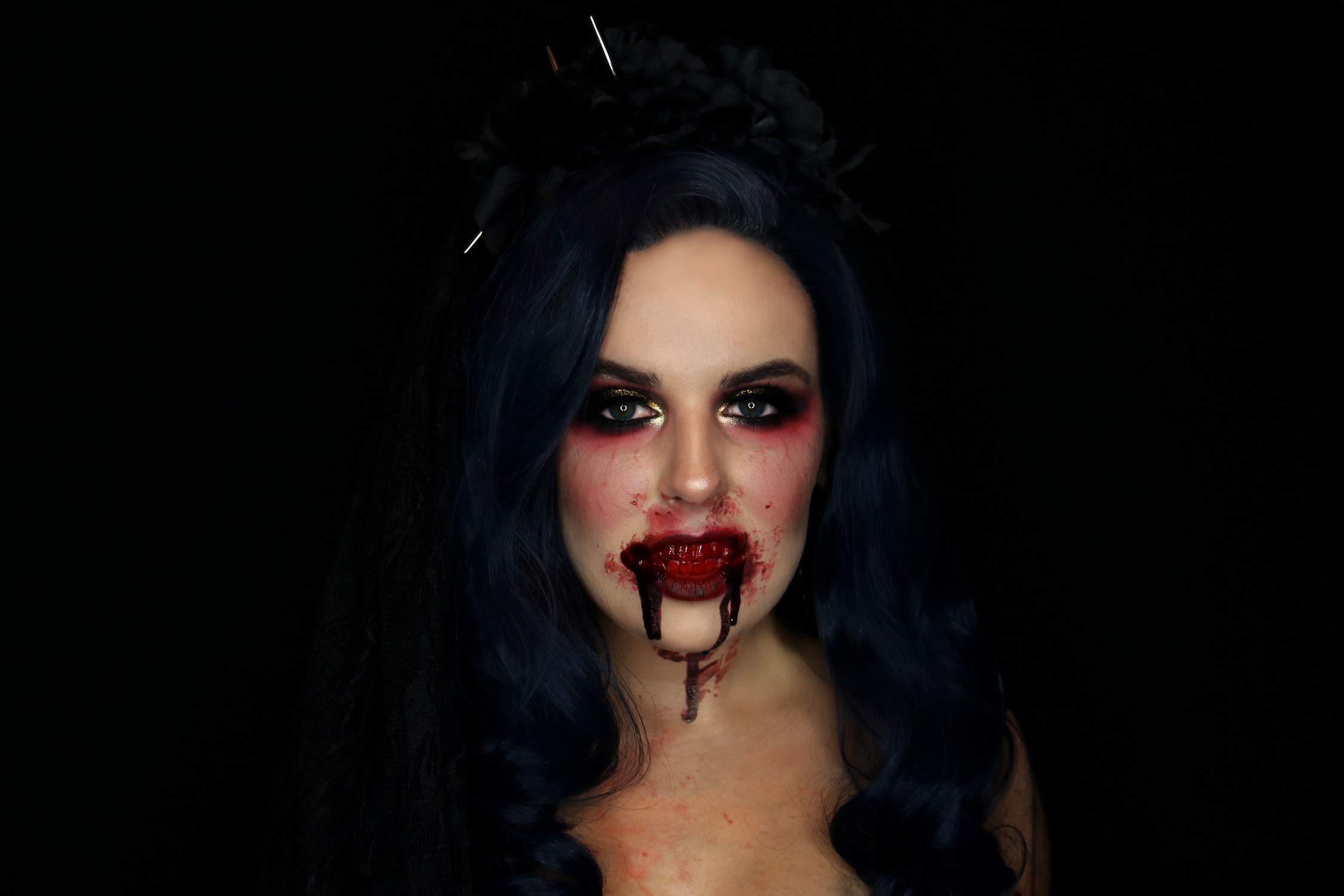 Mehron Makeup Tooth FX Blood Red | Temporary Red Tooth Paint | Perfect for Creating Red Teeth FX, Rotten Teeth Makeup, & Bloody Teeth SFX for Halloween, Cosplay, & Theater .125 oz (4 ml)