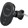 pitaka for Qi2 MagSafe Car Mount Charger, 15W Magnetic Car Phone Holder for iPhone 16/15/14/13 Series with NFC Feature, Air Vent [MagEZ Car Mount Pro 2 Qi2]