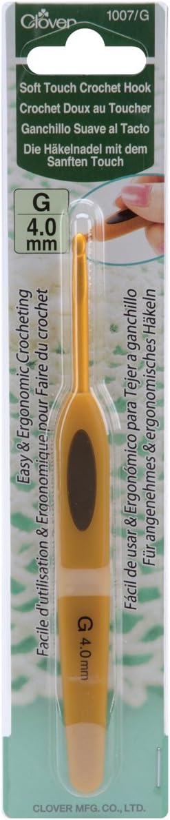 Clover Soft Touch Crochet Hook Size G7 4.0mm