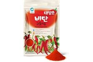 Chung Jung One O'Food Gochugaru Korean Red Chili Pepper Powder – [1.1 lb] Premium Sun-Dried Bidan Chili Flakes, Authentic Korean Spice for Kimchi & Cooking - [1 Pack - Fine]