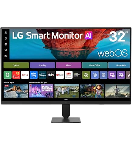 LG 32SR85U-W MyView Smart Monitor 32-inch 4K UHD (3840x2160), IPS