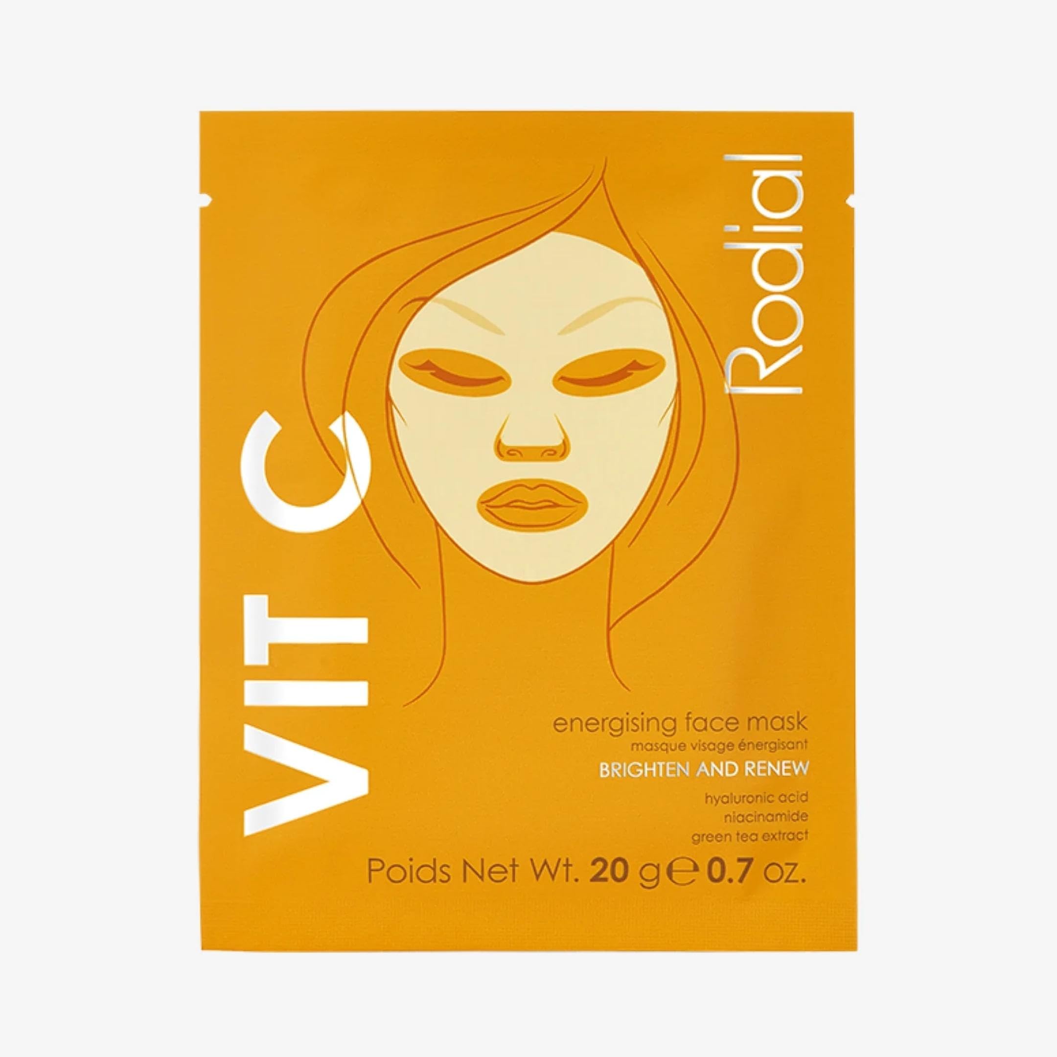 Rodial Vit C Energising Single Sheet Masks - 20ml