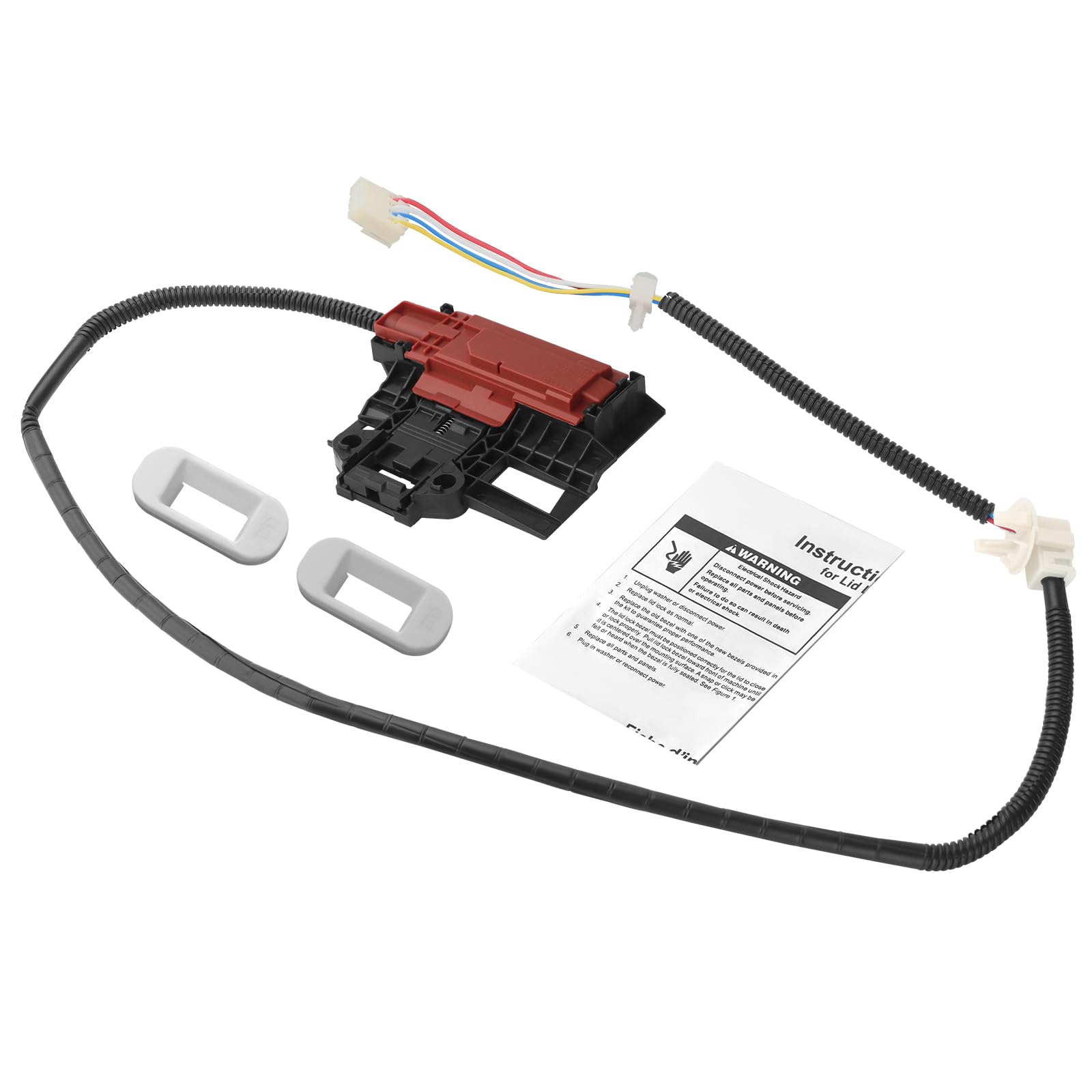 Photo 1 of Upgraded W10404050 W10238287 Washer Lid Lock Latch Assembly Compatible for Whirl-pool Ken-more May-tag Ama-na Washer - Replaces W10404050VP W10744659 AP5263307 PS3497627 by Puxyblue