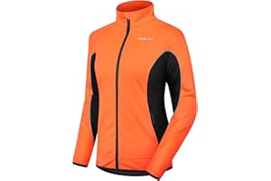 INBIKE Women's Cycling Jacket Biking Running Windbreaker Thermal Fleece Lined Reflective Coat for Cold Weather Winter