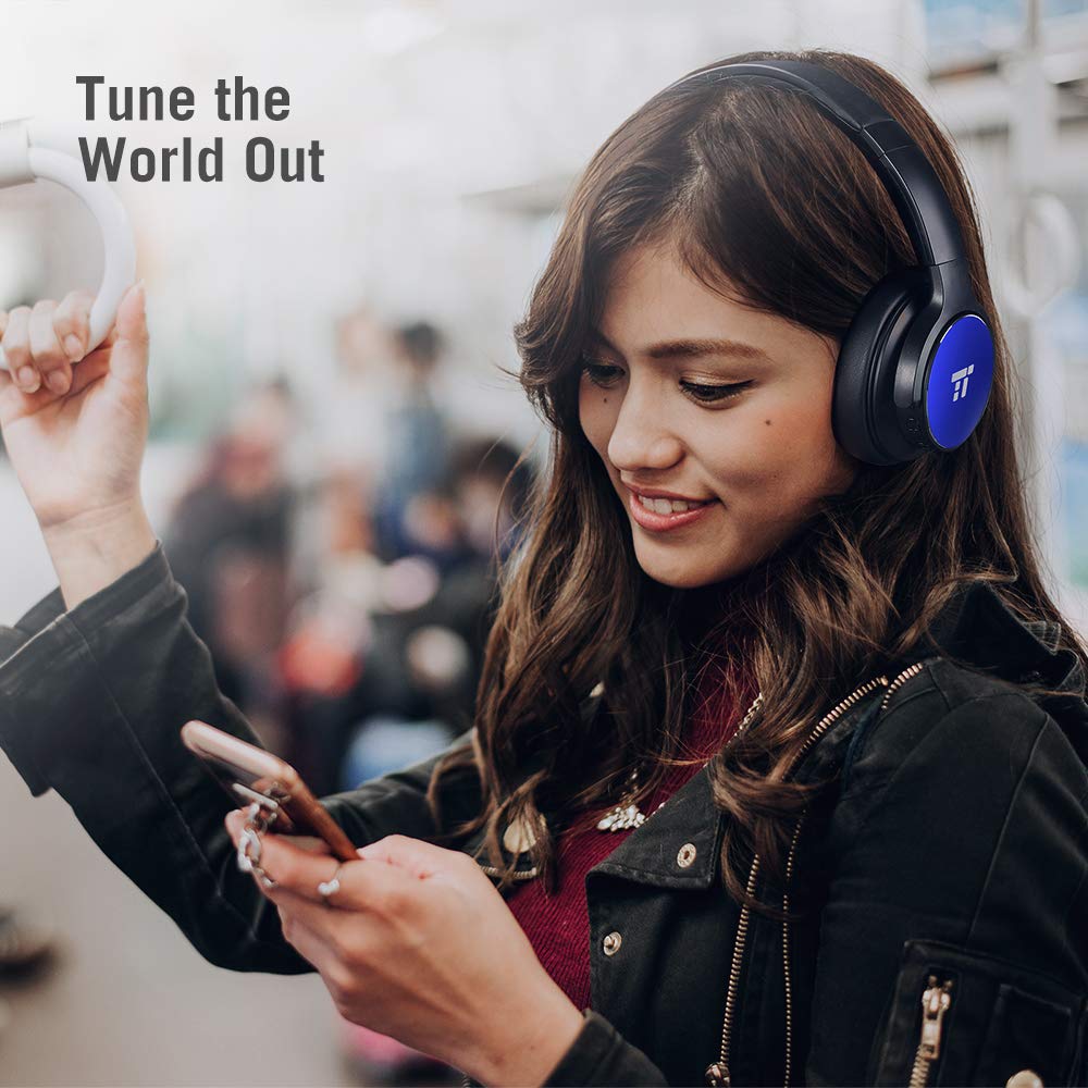 TaoTronics Active Noise Cancelling Bluetooth Headphones HiFi Stereo