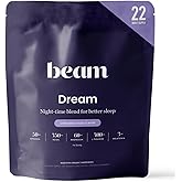 Beam Dream Sleep Powder Cinnamon Cocoa, L-Theanine, Apigenin, Reishi & Magnesium, Third Party Tested Natural Sleep Aid & Sleep Supplement, Health and Wellness Gift, Natural Sleep Support, 22 Servings