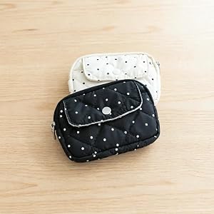 1pc New Polka Dot Small Organizer Bag, Key Pouch, Coin Card Sleeve, ID Earphone - Portable Daily Carry, Lightweight Compact A