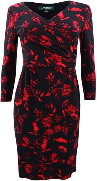 ralph lauren black wrap dress