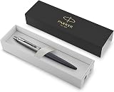 Parker Jotter XL Ballpoint Pen Primrose Blue Matte Chrome Trim Medium Point view 2