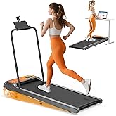 HCOIW Walking Treadmill Pad with Incline - Portable Under Desk Treadmill, Walking Mat Pad with Handle Bar, 2.5HP Low Noise, 2 in 1 Treadmills for Home Office, Remote Control with LED Screen