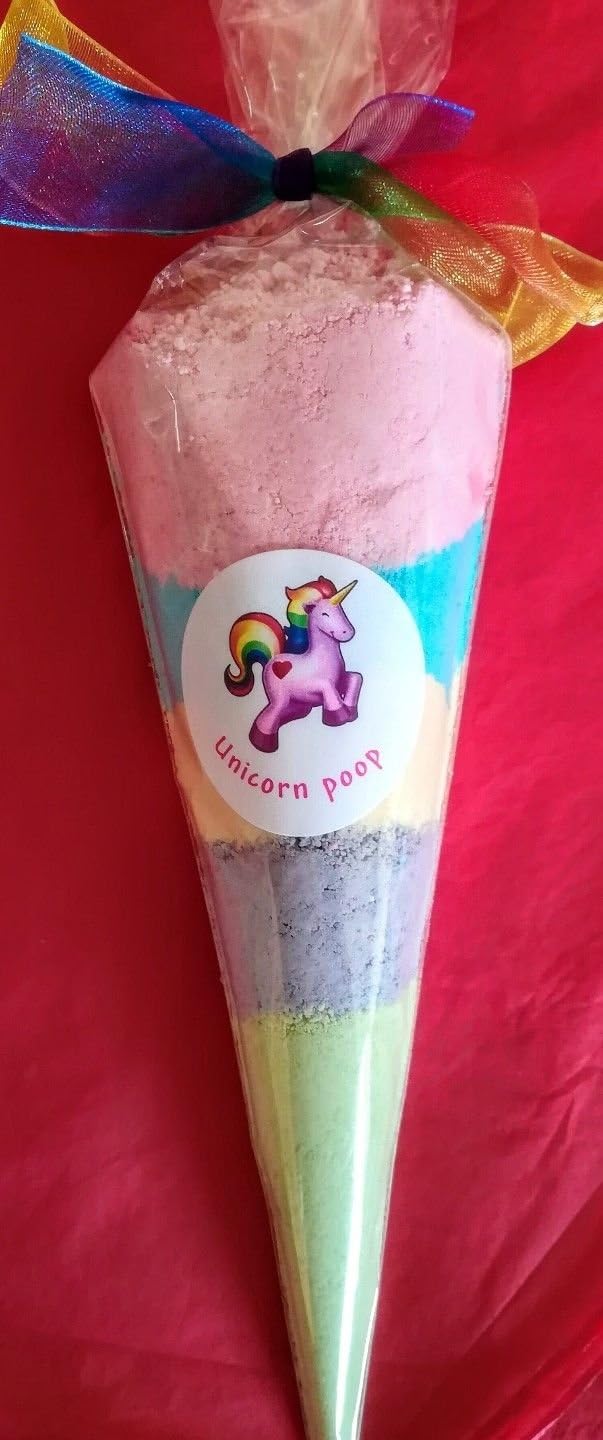 1 x Unicorn Poop Bath Bomb Dust AMAZING BUBBLEGUM SCENT!!