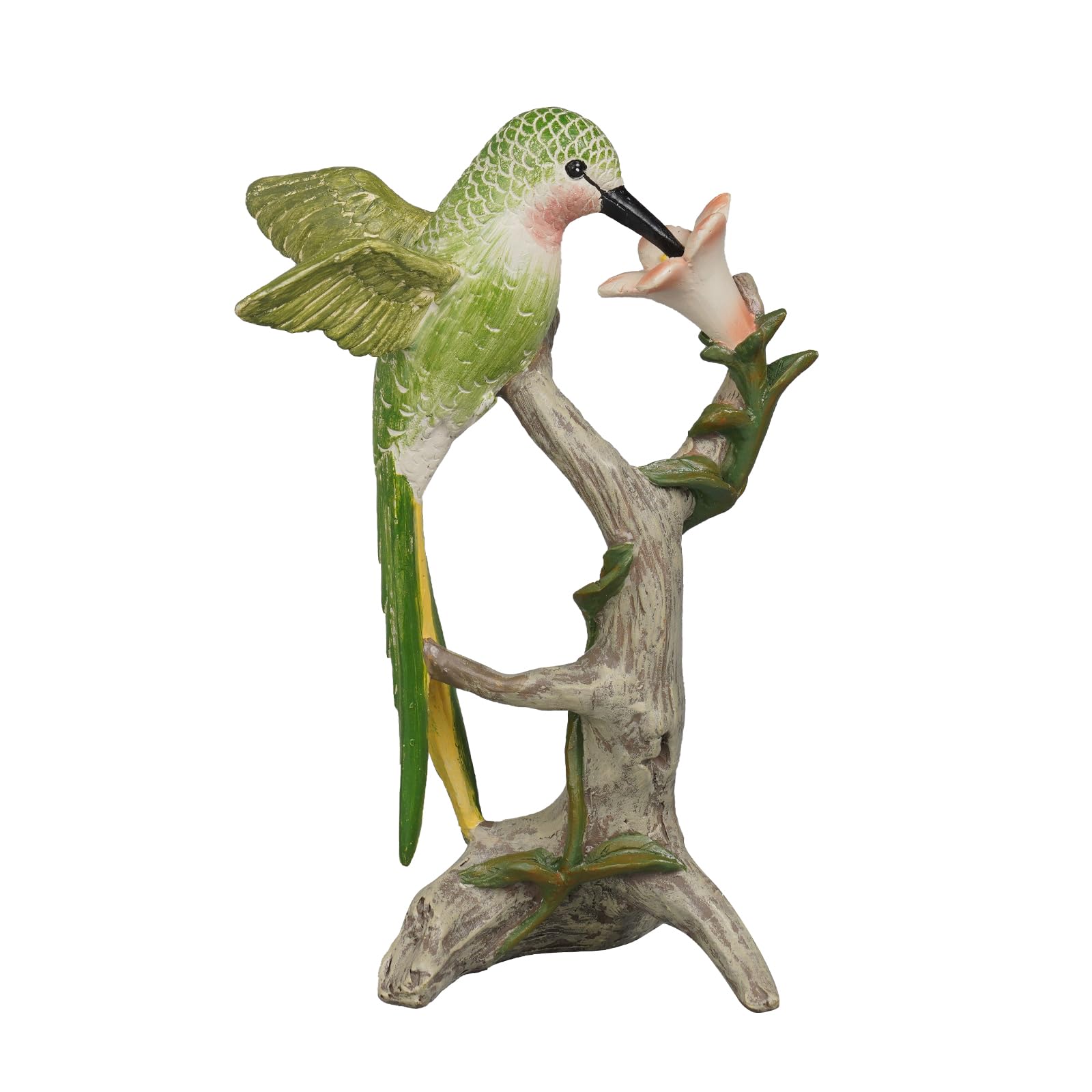 Photo 1 of Braxio Bird Figurines Home Decor – Resin Tabletop Green Hummingbird Decor Sculpture for Shelf Bookcase Coffee Table Farmhouse Modern Decorative Accent for Living Room Office Gifts 6 x 4.5 x 9.25 Inch