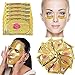 L'AMOUR yes! 20 Pairs of Eye Masks + 5 Face Masks | 24K Gold Powder Crystal Gel Collagen Facial & Eye Mask Set | Anti-Aging & Moisturizing; Reduces Dark Circles, Puffiness, Wrinkles