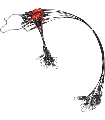Fishing Leader Rig Wire Trace Stainless Steel Leader Wire Rigging Lure Tackle with Swivel Snaps Beads Fishing Wire 2 Arms and3 Arms : Amazon.ca: Sports & Outdoors Fishing Leader Rig Wire Trace Stainless Steel Leader Wire Rigging Lure Tackle with Swivel Snaps Beads Fishing Wire 2 Arms and3 Arms : Amazon.ca: Sports & Outdoors