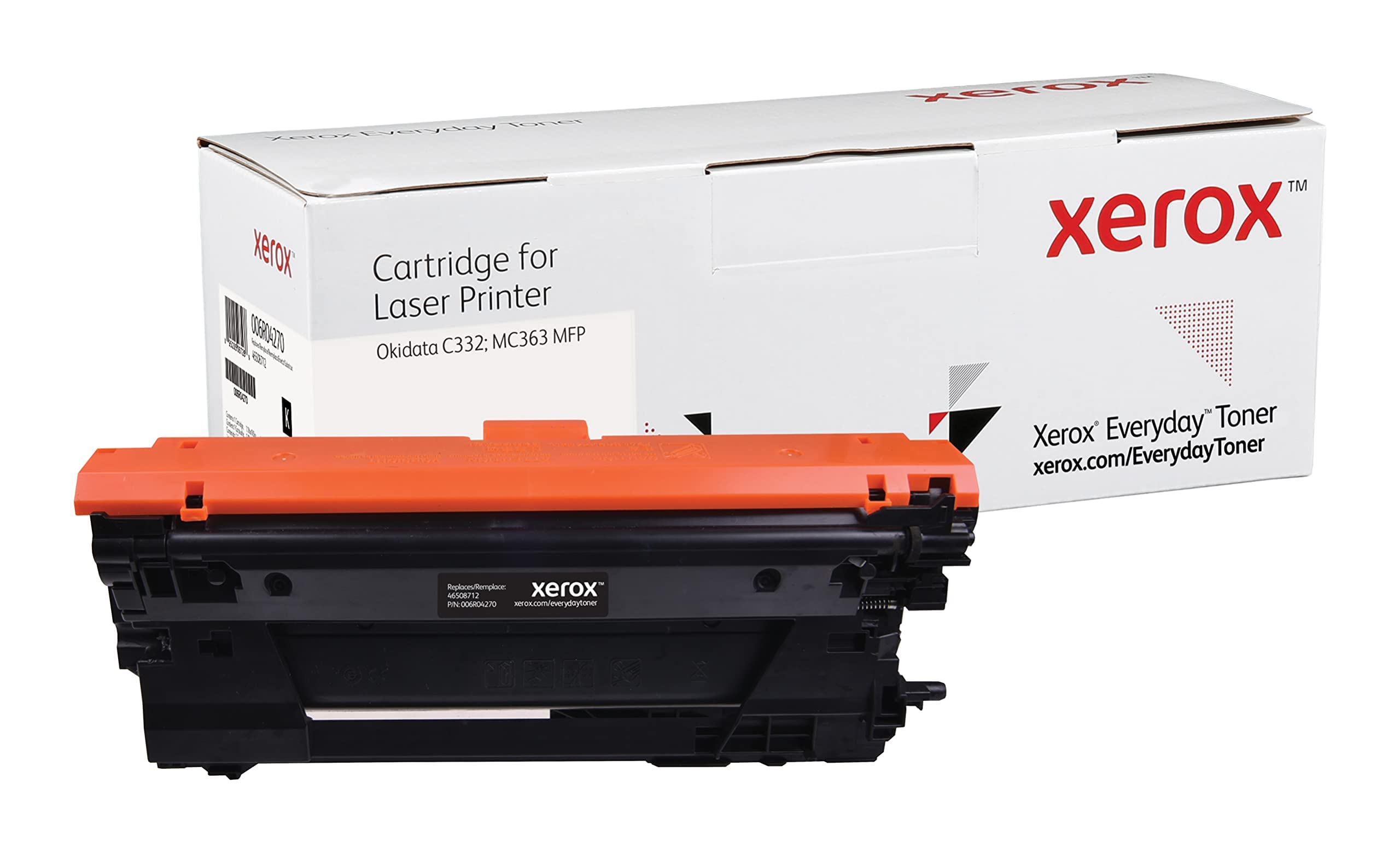 Everyday by Xerox Black Toner compatible with OKI 46508712, High Capacity