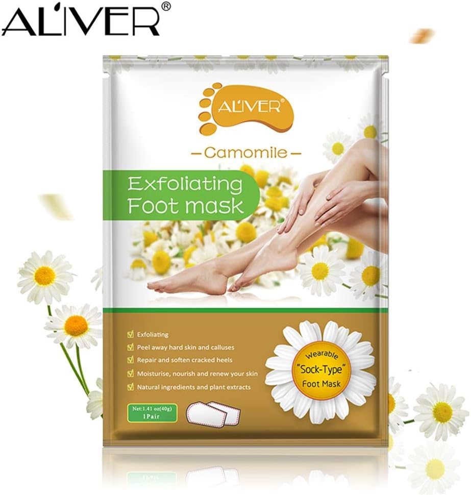 Dingcaiyi 3 Pairs / 5 Pairs Of Foot Exfoliating Mask, Natural Foot Exfoliation, Removal Of Calluses And Dead Skin Cells, 8 Aroma Foot Masks For Men And Women's Foot Protection(3pcsD)