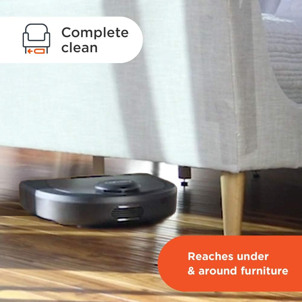 Neato Robotics D4 Laser Guided Smart Robot Vacuum - Wi-Fi Connected, Ideal for Carpets, Hard Floors and Pet Hair, Works with Alexa -