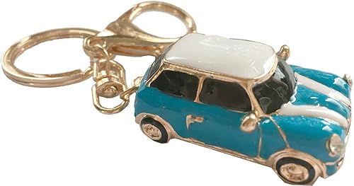 Amazon ノーブランド品 クラシックカー モチーフ バッグチャーム キーホルダー 車 スカイブルー ノーブランド品 キーホルダー チェーン