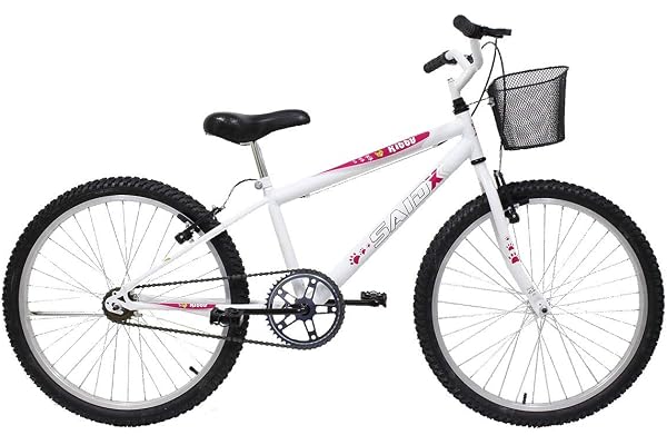 Bicicleta Aro 24 Feminina Saidx Quadro em Aço Freio V-Brake