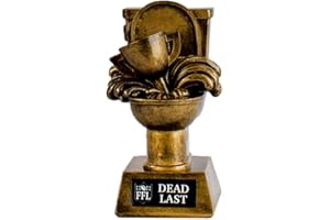 C&N Manufacturing Inc. Fantasy Football Trophy - Dead Last FFL Toilet Bowl Championship Award - 6 Inches Tall - Fully Crafted from Resin