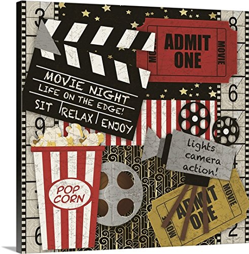 Jean Plout Premium Thick-Wrap Canvas Wall Art Print entitled Home Movie I 36"x36"