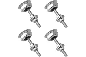 Yharnamite 4 Pcs Car Hood Pins Kit, Universal Aluminum Vehicle Hood Pins, Bumper Quick Release Latch, License Plate Lock Clip