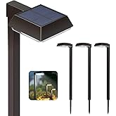 4Pack Solar Pathway Lights Outdoor 300LM 2-in-1 Warm White &amp; Daylight Modes | 2 Color Modes, Solar LED Lights Outdoor Waterproof for Path, Sidewalk, Driveway or Walk Way Light