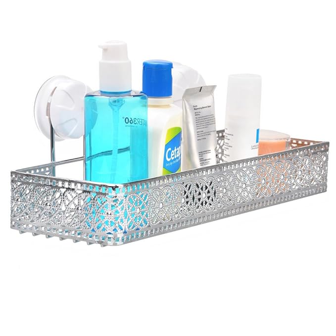 Lovely Flower Sculpture Rectangle Rustproof Wall Shower Bathroom