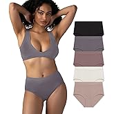 Attributes Womens Seamless Briefs, Ropa Sin Costuras Para Mujeres, 5 Pack, Breathable, Moisture Wicking