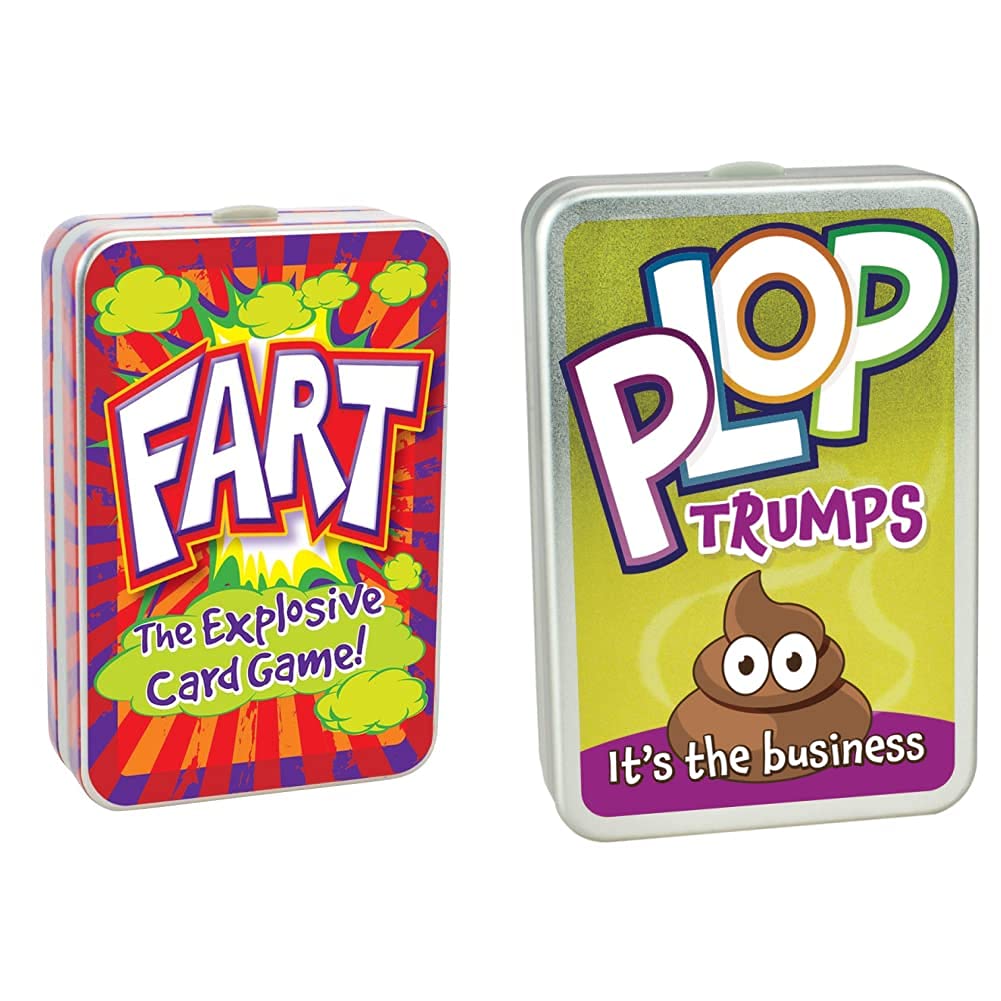 Cheatwell Games Fart Card Game & Plop Trumps