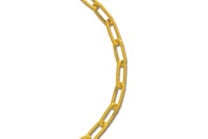 KOCH INDUSTRIES Koch A10822 2/0 Diameter 20-Feet, Coil Straight Chain, Yellow Powder Coat, up to 520 lbs.