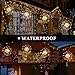 Onforu 2 Pack LED String Lights, 8 Modes Dimmable with Remote Control, Battery Operated Hanging Starburst Lights, IP65 Waterproof, Decorative Copper Wire Lights for Parties(Warm White)