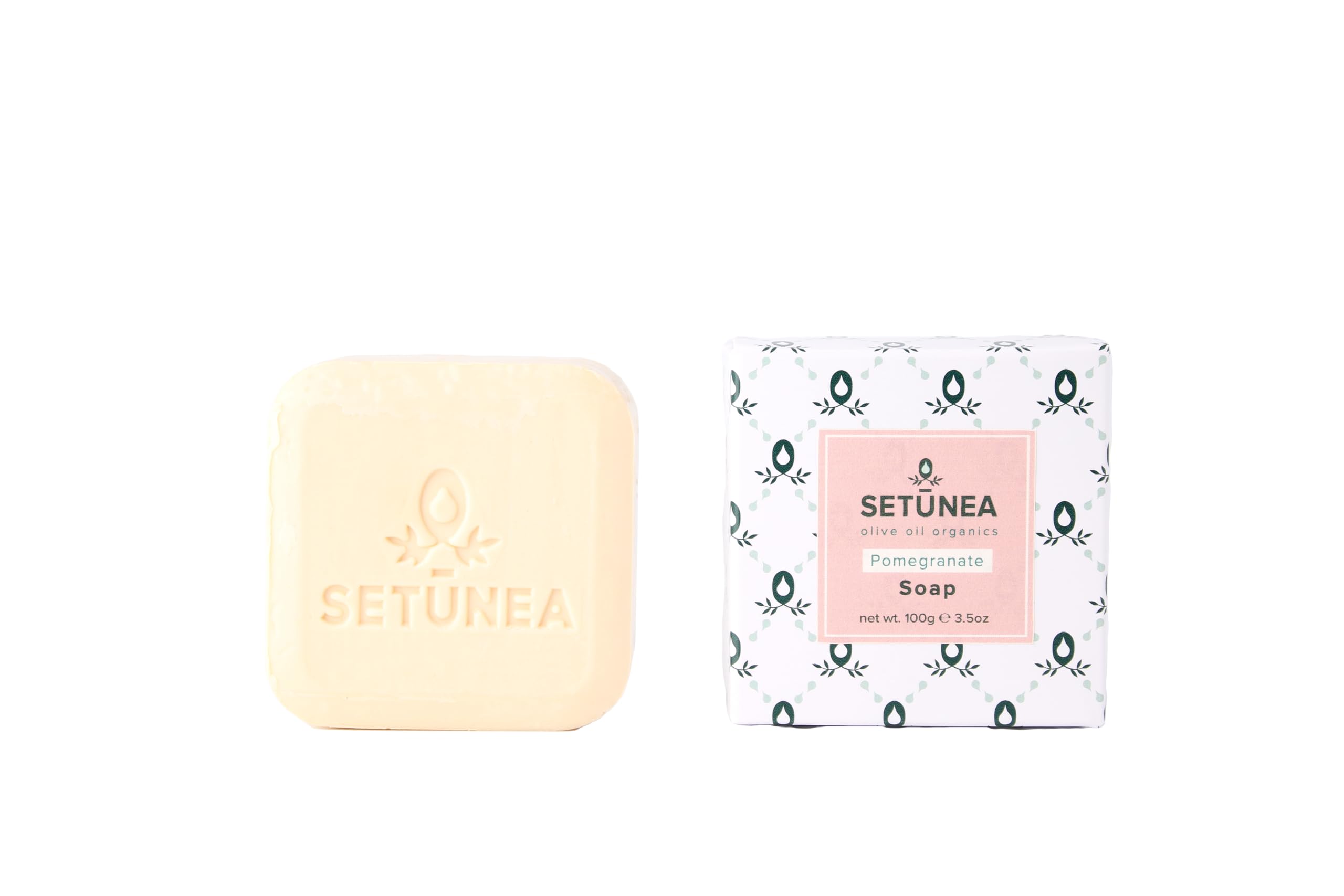 Setunea Organic Olive Oil and Pomegranate Soap Bar 2 x 100g