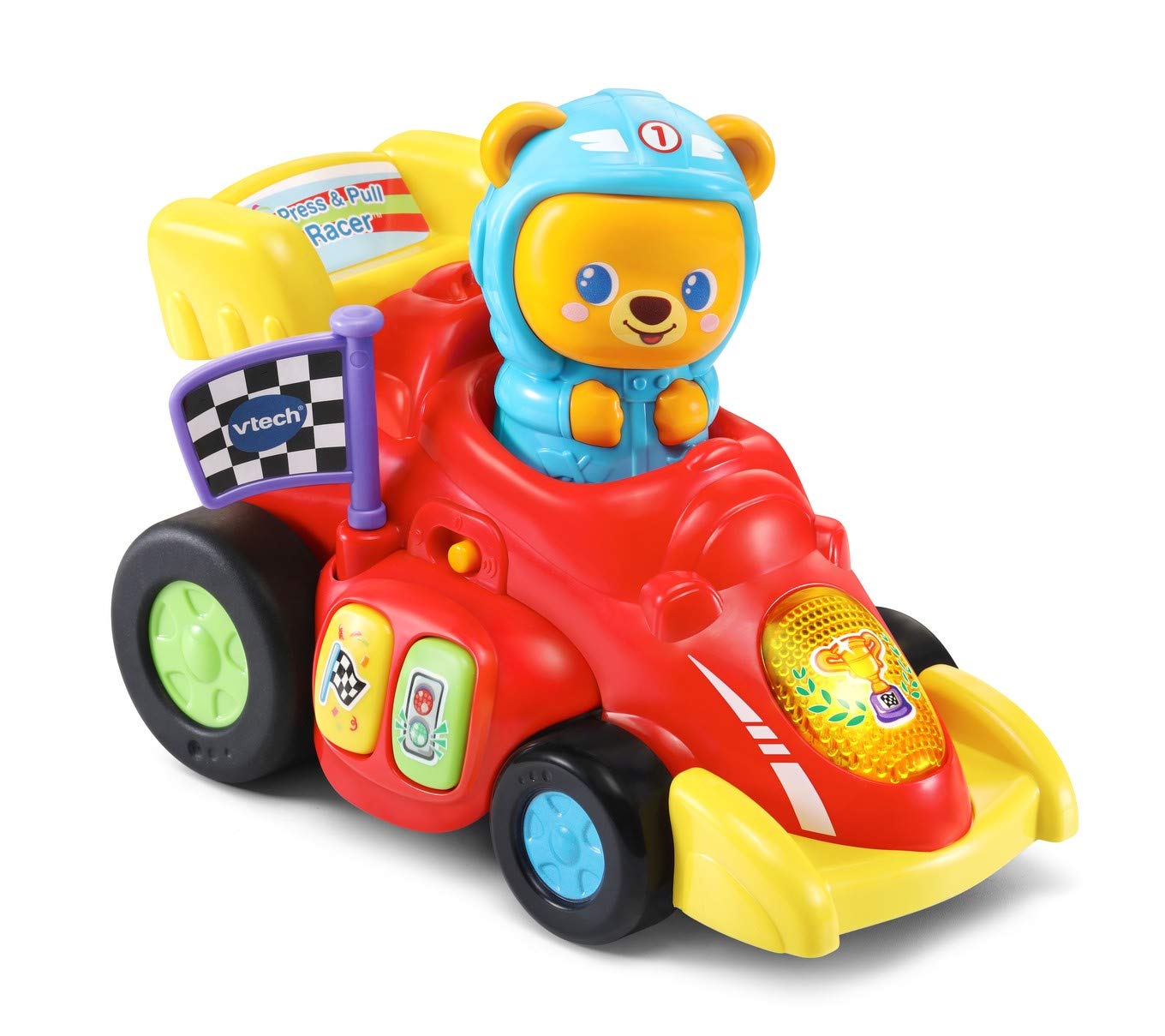 VTech Baby Race-Along Bear Baby Toy Car For Ages 12-36 Months