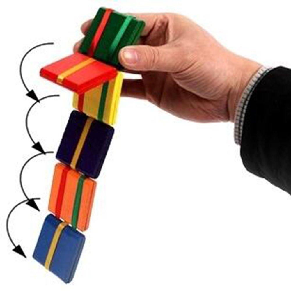 Amor 2 PCS Colorful Wooden Jacob\'s Ladder 2 Style Classic Toy for Kids