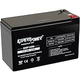 ExpertPower EXP1290, 12V 9AH SLA AGM Rechargeable 12V Battery Backup | 12 Volt Batteries for Alarm, Speaker, Ride on Toys, APC Backup UPS Battery Replacement, Replaces UB1290, F2 Terminals
