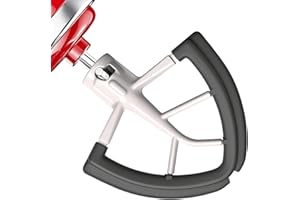 COWBRIGHT Flex Edge Beater for KitchenAid 4.5/5 Qt Tilt-Head Mixer – Flexible Silicone Edge kitchen aid paddle attachments, Auto-Scrape Bowl Scraper, For Kitchen Aid Accessories and Attachments (Gray)