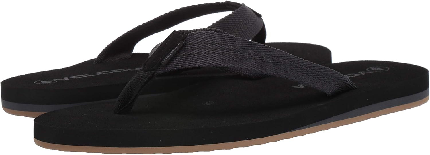 Volcom Men's Daycation Textile Flip Flop Sandal: Shoes