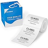 CLABEL 50 x 30mm (1.96'' x 1.18'')-230 Labels/Roll,1 Rolls Multi-Purpose Thermal Stickers Papers Self-Adhesive for Home Business Logo File Jar Gift Sticker Labels (White)