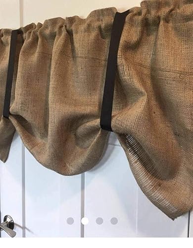 17 Adorable Rustic Burlap Kitchen Curtains - Home Decor Bliss