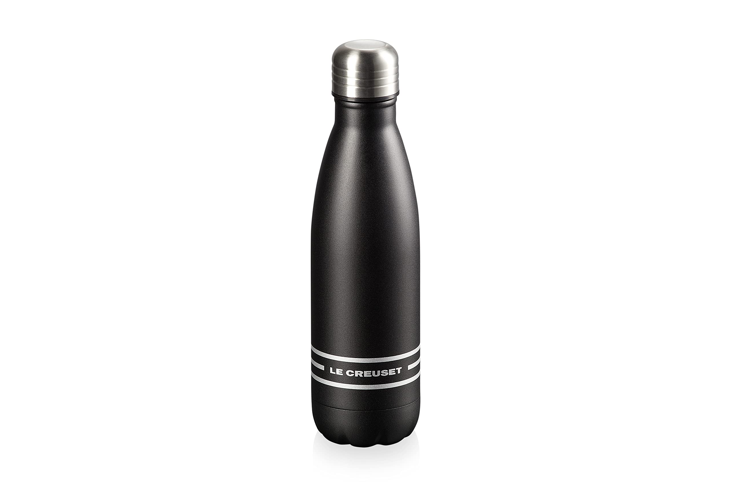 LE CREUSET SS Hydration Bottle 500ml Matte Black -Cylinder