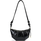 POAPRRD Suede Bags for Women Small Suede Purses Crescent Bag Crossbody Shoulder Bag Trendy Tote Handbags